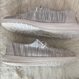 Hey Dude Light Gray Sneakers